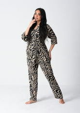 BROWN ZEBRA 2Pcs VICSCOSE SET